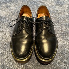 Vintage Dr Martens Black Leather Oxfords Womens Sz 4 US/2 Eng Made in England