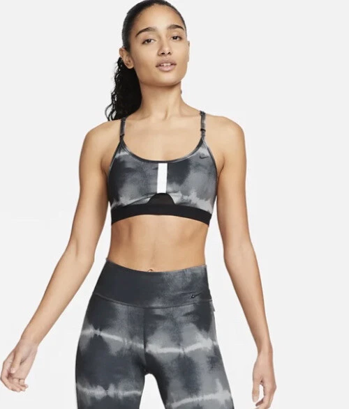 SET NIKE WOMEN’S ONE LUXE 7/8 LENGTH TIGHTS & SPORTS BRA PRINTED  DM7619 010  S - Image 2 of 4