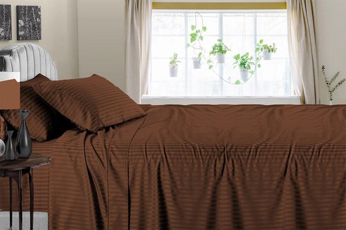 Luxurious Flat Sheet+2 Pillow Case 1000TC Egyptian Cotton Queen Multi Colors - Picture 130 of 170
