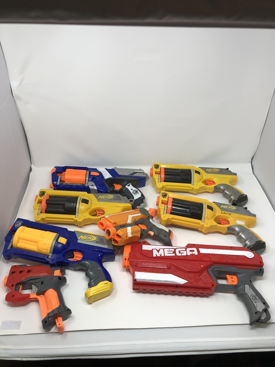 Nerf Pistol Elite N Strike Rival Toy Blaster Gun Lot Of 8