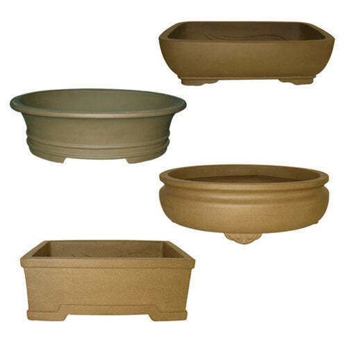 Ollas bonsai surtidas de 16 pulgadas sin esmaltar (selección de estilo aleatorio) - Imagen 1 de 1