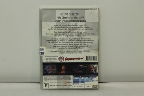 DVD - SPIRIT OF SPEED A History Of Motorcycle 1901-1965 Australia - NEW SEALED✅ - Picture 2 of 2