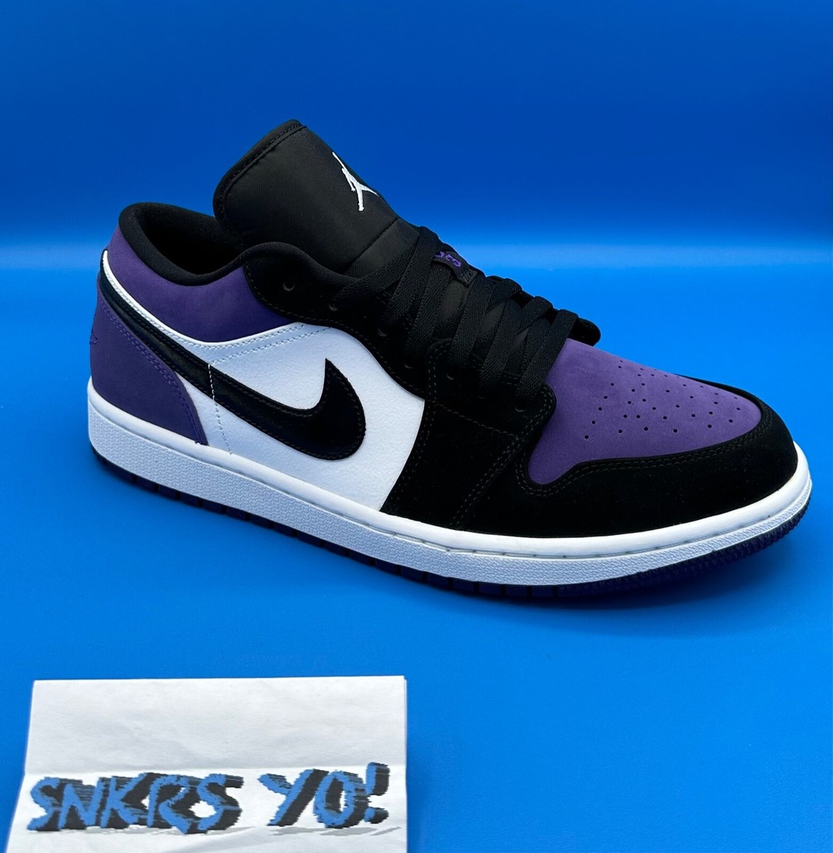 NIKE Air Jordan 1 Low “Court Purple” 2019 AW FW 19 Jordan 1 Low Court Purple 2019 (553558-125) Men's Sizes 10.5