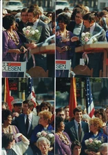 LOT 15: 4 original 1985 LEONARD NIMOY star ceremony 4" x 5 3/4" vintage prints