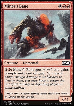 MTG Magic the Gathering Miner's Bane (157/298) Magic 2015 LP
