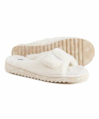 Dr Scholl's American Lifestyle Staycay OG Slipper Sandal, Tofu Women Size 7, $60