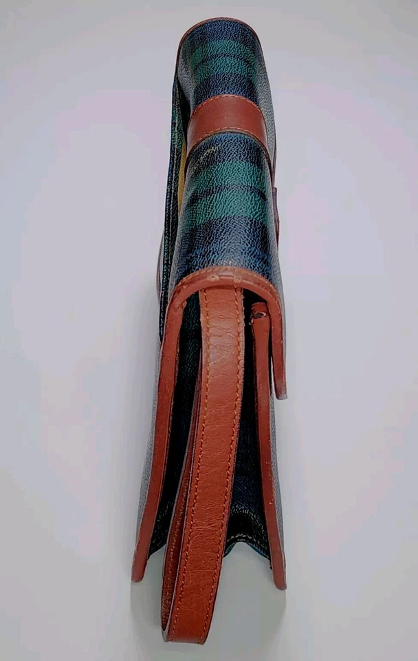 Bolso sin asas vintage Polo Ralph Lauren negro reloj a cuadros gran regalo MCM 9,5" USADO EN EXCELENTE ESTADO Foto 3 de 4