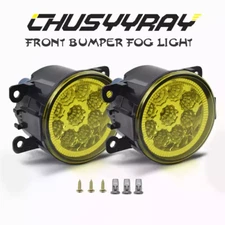 For Honda Pilot 2016-2018 yellow LED PAIR Front Bumper Fog Lights Driving Lamps