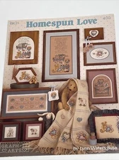 Graph-It Arts Homespun Love Cross Stitch Pattern  teddy bears