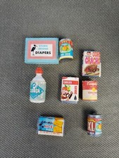Vintage Kitchen Food Pantry Items Accessories 8 pc Dollhouse 1:12 Miniature