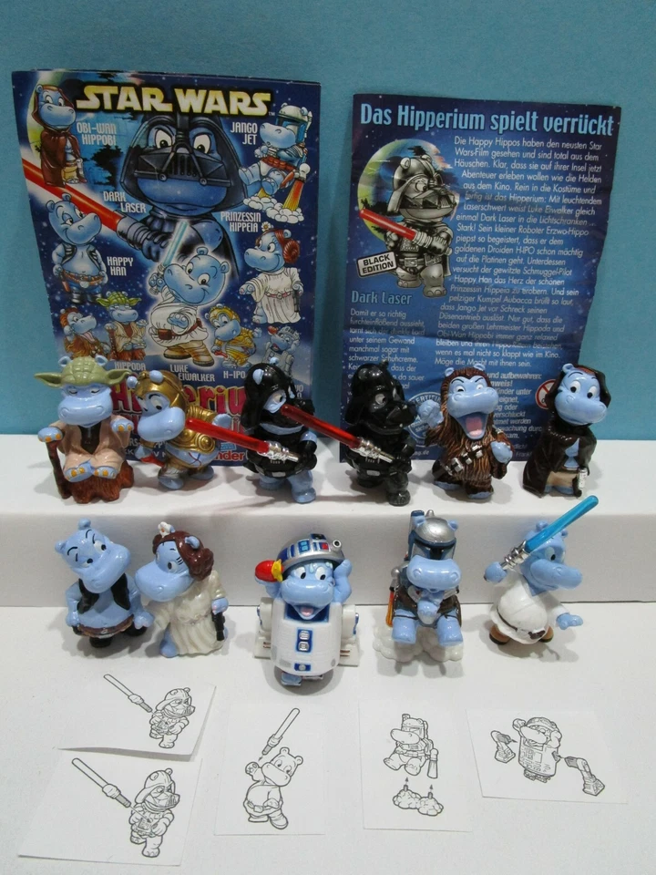 Komplettsatz Das Hipperium spielt verrückt + BE + alle BPZ Happy Hippo Star Wars - Bild 1 von 1
