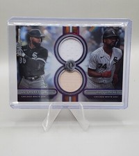 2024 Topps Tribute LUIS ROBERT / ELOY JIMENEZ Dual Relic Purple 7/50 WHITE SOX