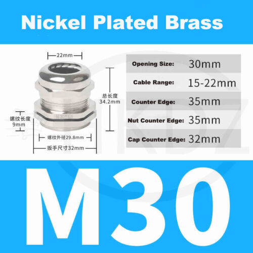 Kabelverschraubung PG7-PG63 Metrisch Metal Verschraubung M10-M100 Edelstahl IP68 - Bild 35 von 118
