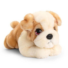 Keel Toys Bulldog 25cm Soft Toy Plush Dog Signature - Lovely Love Me Eyes
