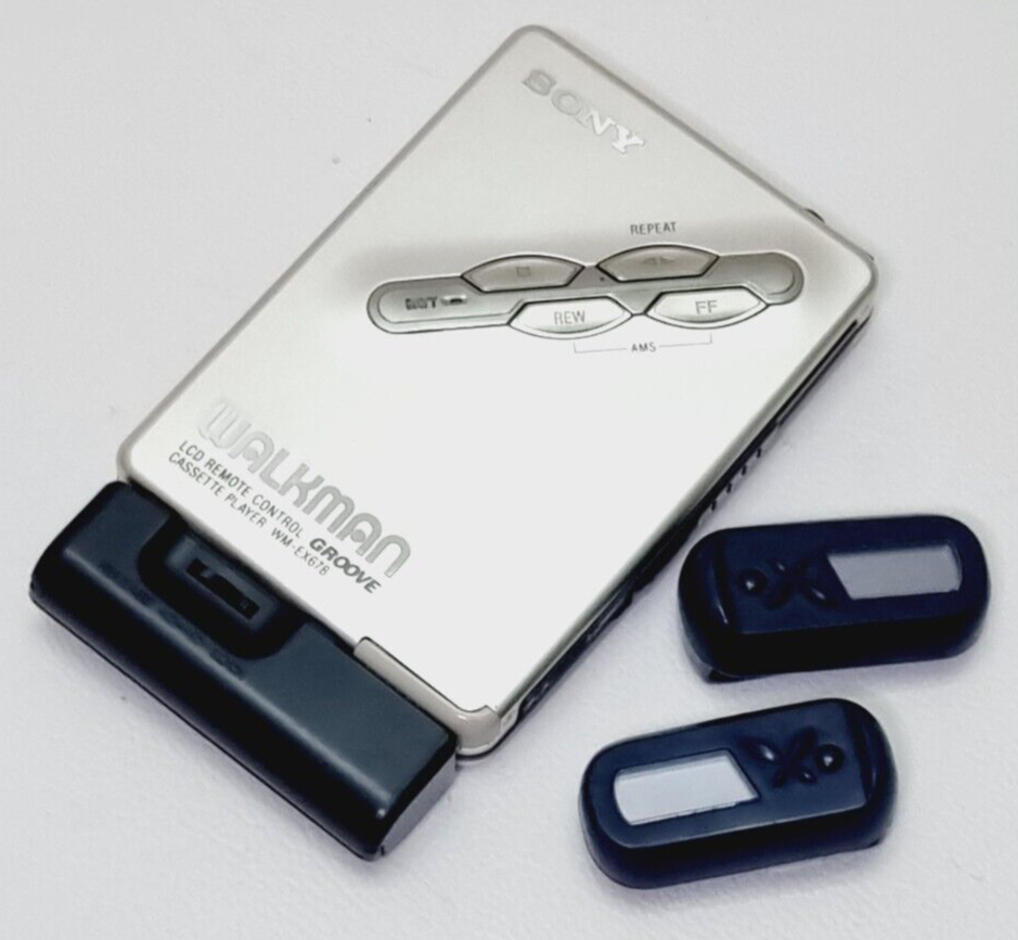 メンテナンス EX SONY WALKMAN LCD REMOTE CONTROL GROOVE CASSETTE PLAYER WM-EX678
