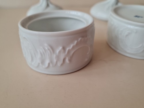 Vintage Furstenberg West Germany Desk Set White Blotter 2x Pots & Tray - Picture 15 of 18