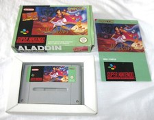 aladdin  authentique version originale super nintendo boite et notice sfra