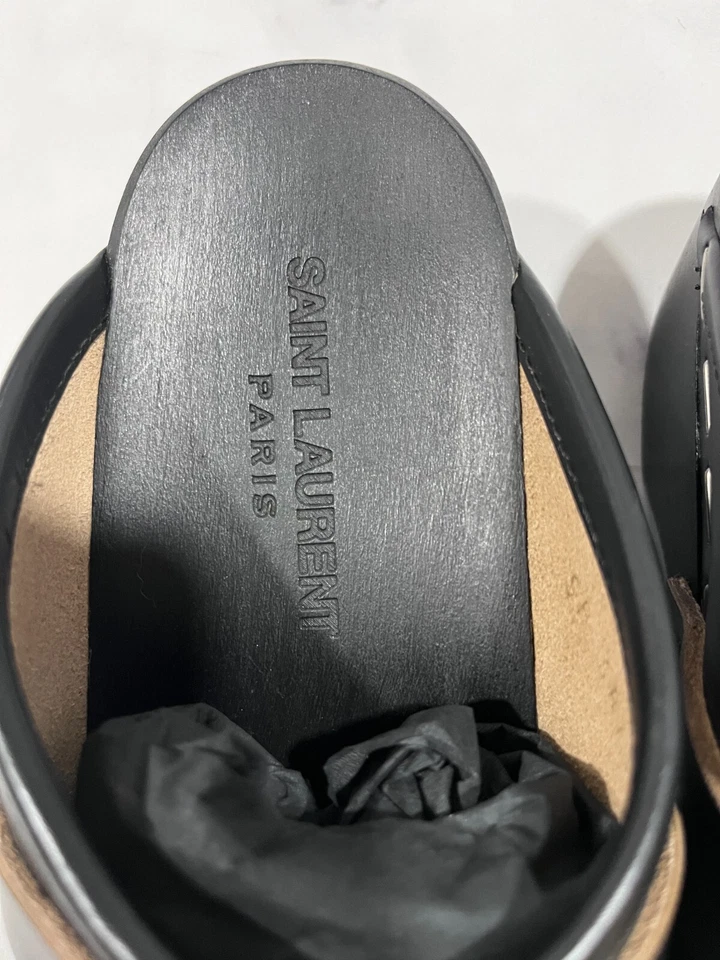 ZUECOS SAINT LAURENT YSL NEGROS NUEVOS SIN CAJA 37,5 Foto 3 de 4