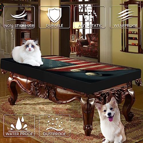 Pool Table Cover, Waterproof & Dustproof Outdoor/Indoor Polyester Taffeta 7 FT - Picture 4 of 8