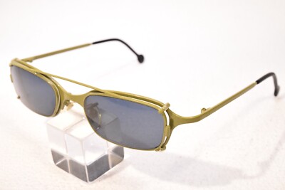 LA EYEWORKS 470 AXLE EYEGLASS FRAMES 48[]22/125 W/ CLIP-ONS