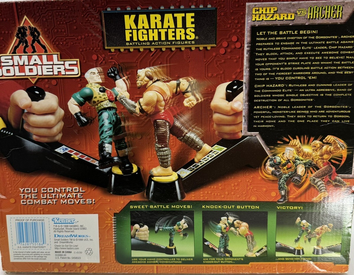 Small Soldiers アーチャー & チップハザード フィギュア Rare Small Soldiers Karate Fighters Chip Hazard Vs Archer