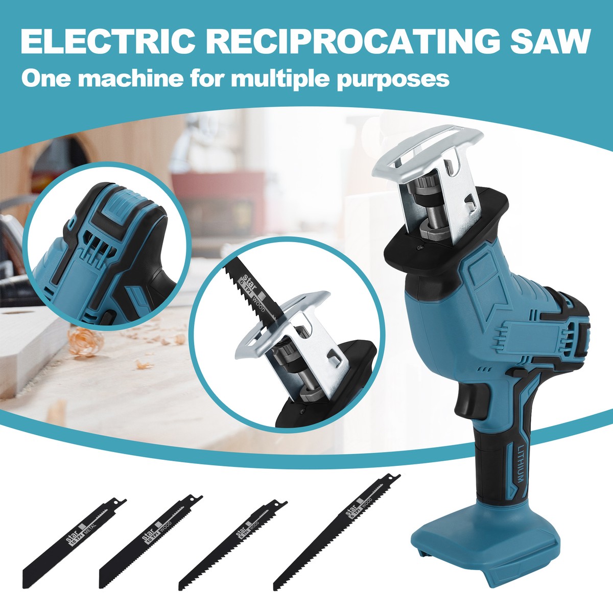 マキタセパソー18v Electric Reciprocating Saw Fit For Makita 18V Battery Cutting