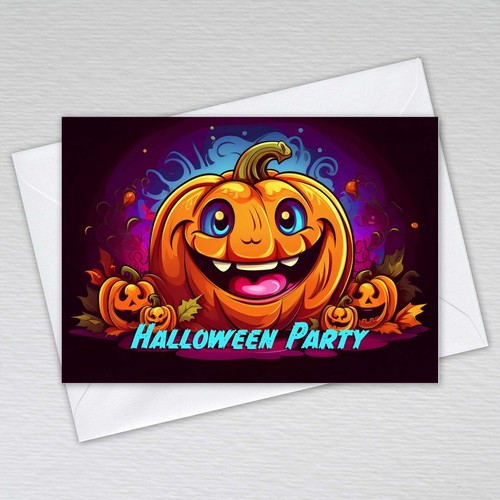 Inviti festa di Halloween per bambini bambini confezione inviti con buste - Foto 5 di 19