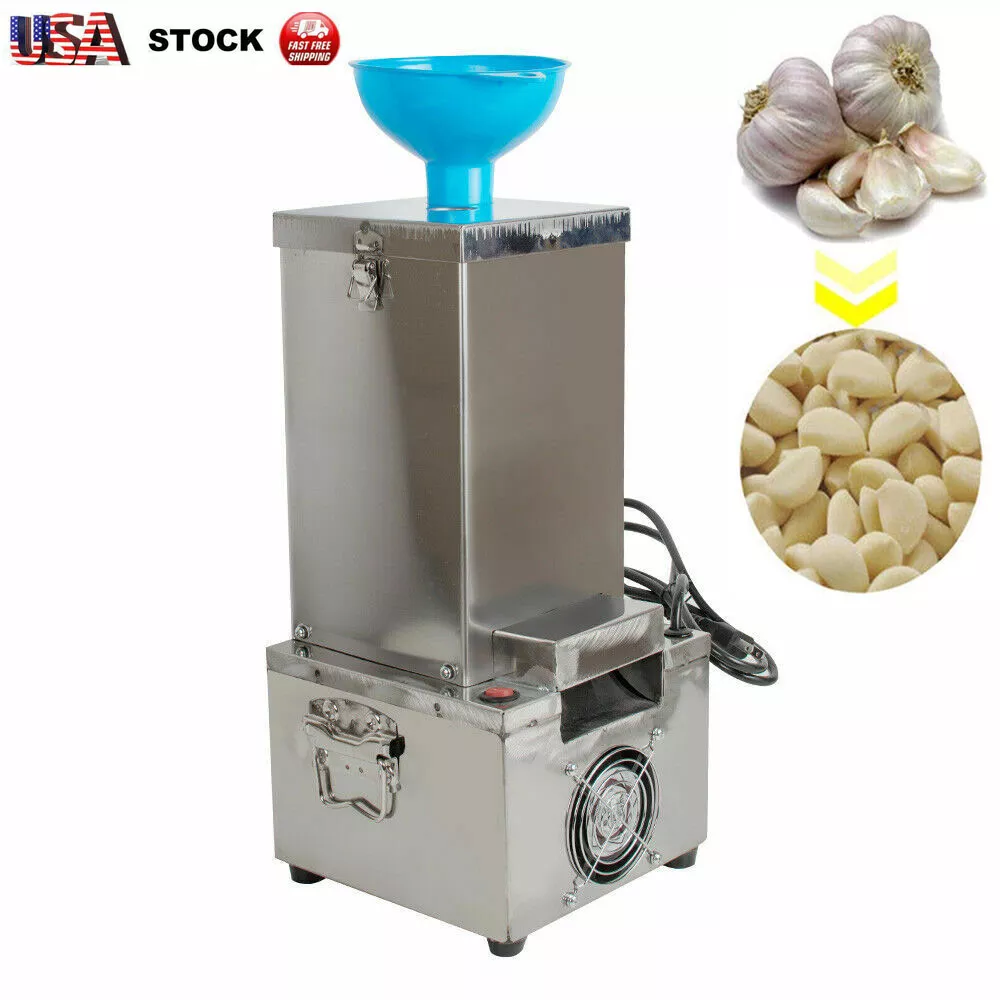 110V 180W Commercial Automatic Garlic Peeling Machine Electric Dry Garlic  Peeler