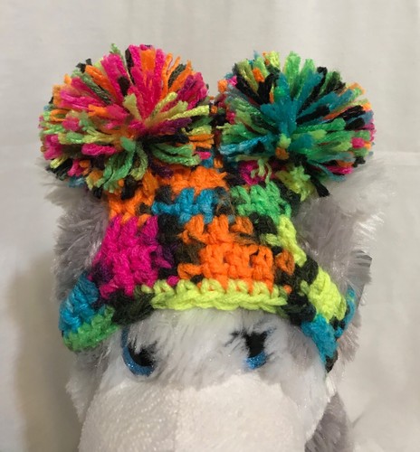 Dog Hat Pet Hat 2 PomPom Knitted Crocheted  Handcrafted USA   NEW  SMALL - Picture 31 of 149