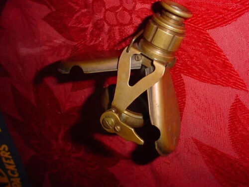 Antique 1891 King Optical Co. Brass Folding Telescope Opera Glass - Picture 2 of 3