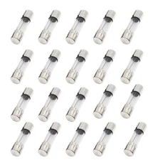20Pcs T0.5AL250V 0.5A 250V SLOW Blow Glass Fuse 5X20mm 0.5 amp Time-Delay Fuse