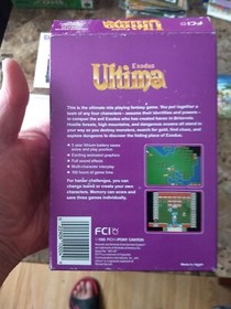 Ultima Exodus NES Nintendo very rare 100% complete with every insert