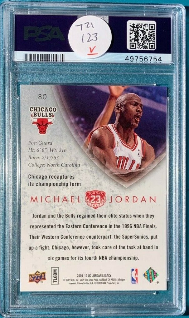 2009 Upper Deck Jordan Legacy Basketball #80 Michael Jordan Gold
