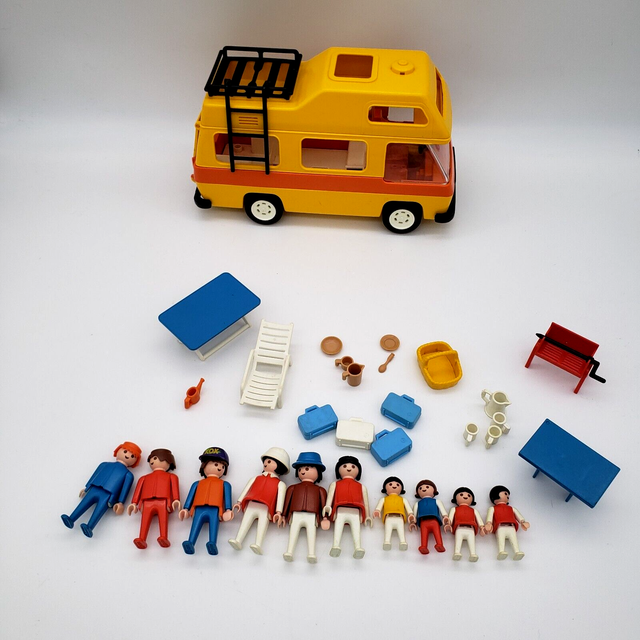 PLAYMOBIL 3148 Vintage Camper Orange 