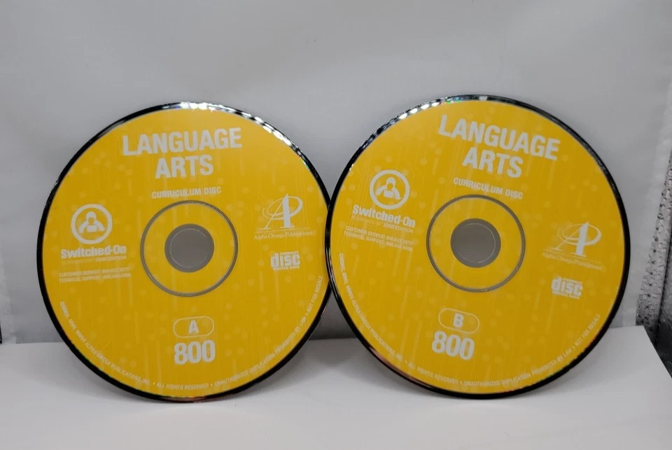 Switched on Schoolhouse Language Arts 8th Grade Curriculum Disc SOS Homeschool - Image 2 of 4