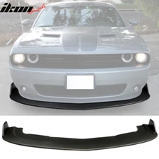 Fits 15-23 Dodge Challenger SXT Matte Black PP Front Bumper Lip Spoiler Splitter
