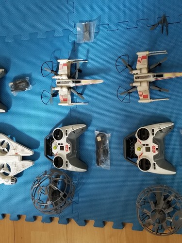 Star Wars AIR HOGS Drone MILLENNIUM FALCON X-WING DEATH STAR - Picture 3 of 7