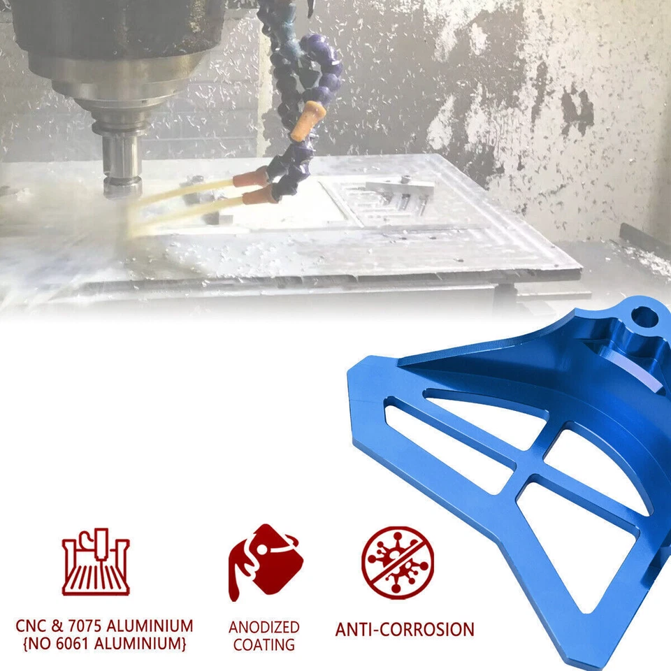 CNC Aluminum Sprocket Guard Cover Blue for Yamaha YZ125 1993-2004 Protect USA Foto 4 de 4