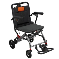 Ultra Lightweight Elderly Transport Wheelchair Portable Folding Transport Chair