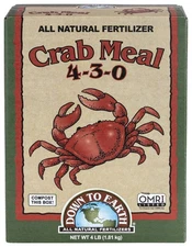 Down To Earth Organic Crab Meal 4-3-0 All-Natural Fertilizer 4lbs