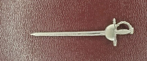 8.1 Grams .999 Fine Silver Sword Blade Hand Pour Letz Go Made Bullion Bar Detail