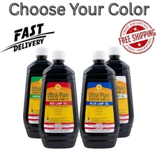 Lamplight Ultra-Pure Lamp Oil, 32-Ounce ( Choose Your Color)