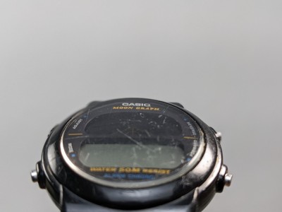Casio Moon Graph Black Men's Watch - GMW-15 for sale online