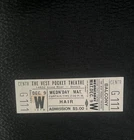 1970 Meat Loaf HAIR American Tribal Love Rock Musical Vest Pocket Detroit Ticket