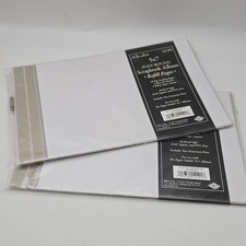 The Paper Studio: 5x7 Post Bound Scrapbook Refill Pages with Protectors Set of 2
