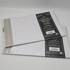 The Paper Studio: 5x7 Post Bound Scrapbook Refill Pages with Protectors Set of 2