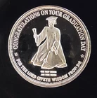 Graduation Day High School College Wisdom Prov-0.999 Silver 1 Ounce Oz Art Coin