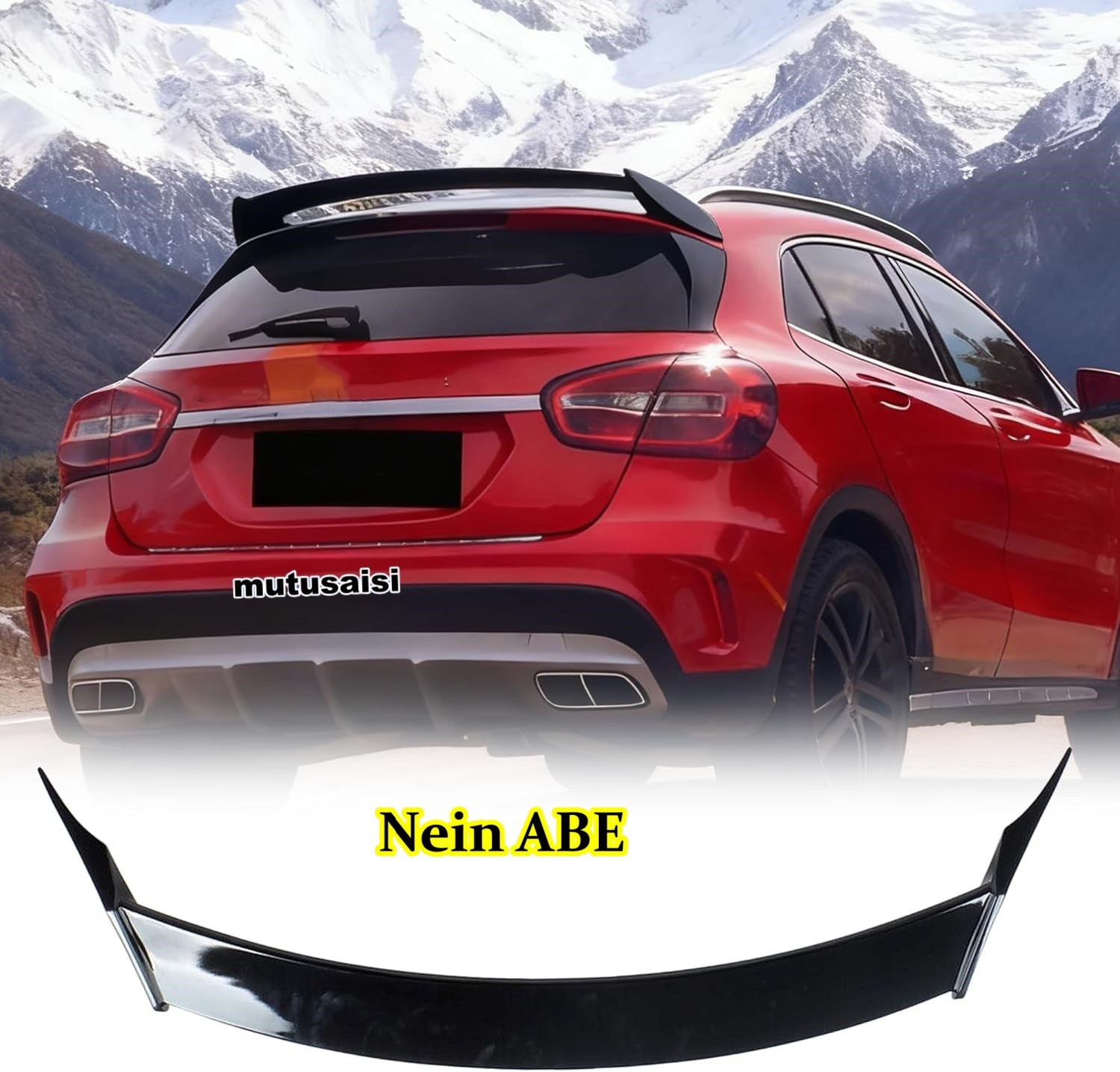 Aileron de toit finition carbone pour Mercedes GLA 45 AMG X156