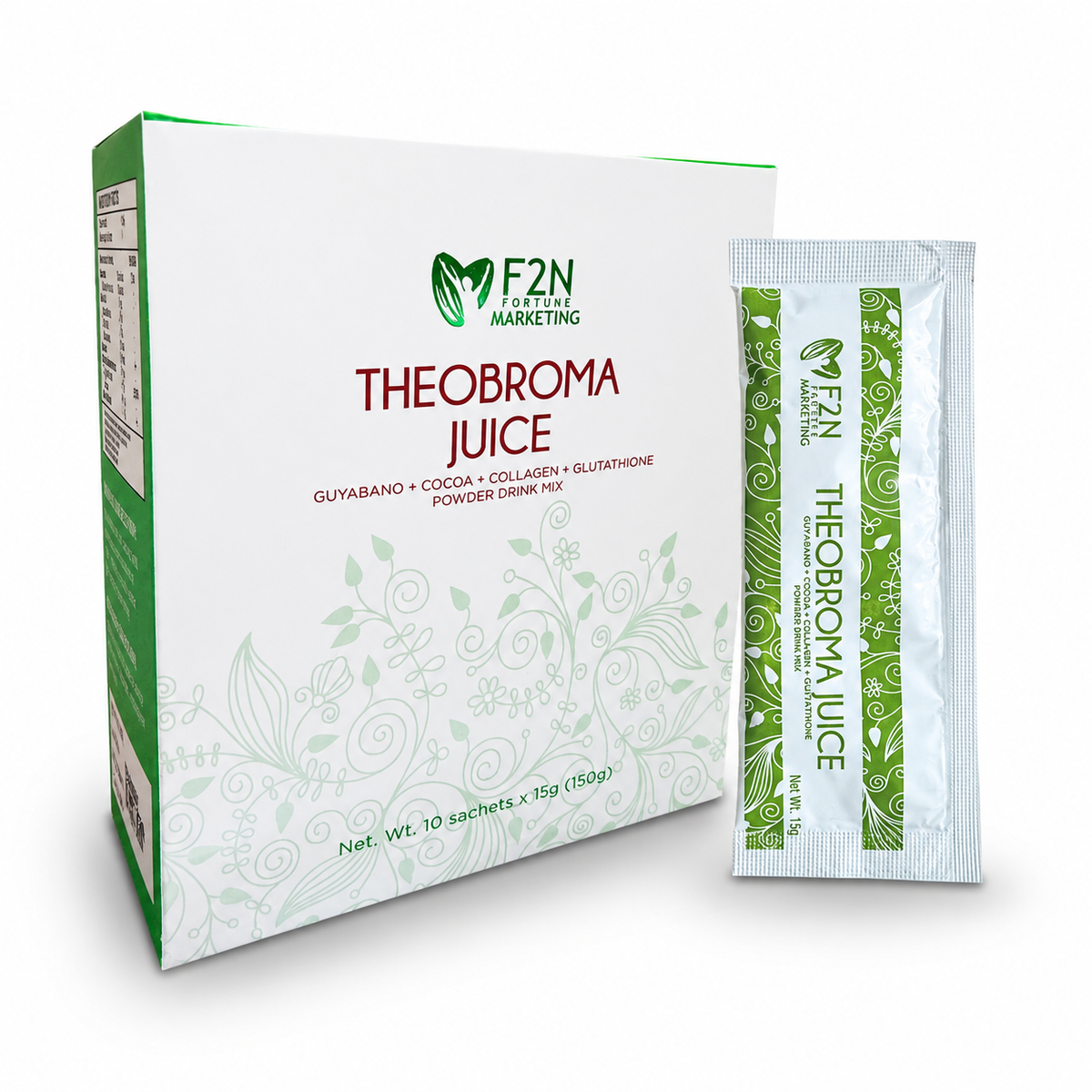 glutathione drink mix F2N Theobroma Juice Powder with Guyabano, Cocoa, Collagen, Quercetina Weight:10 x 10mg Lab Pack 4 GHK-Cu Research Kit |
