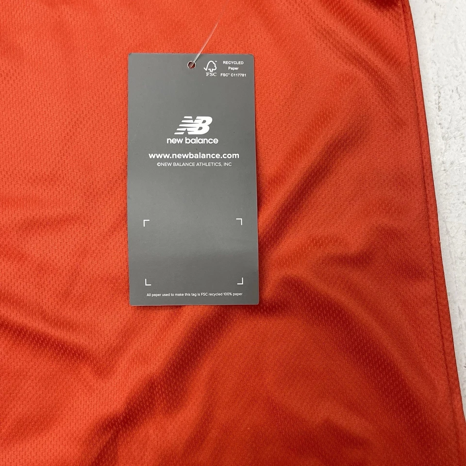 New Balance Orange Jersey Button Up Cascade Collegiate League Lizard Mens L NEW - Image 3 of 4